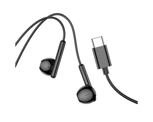 Навушники HOCO M93 Type-C Joy wire-controlled digital earphones with microphone Black