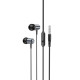 Навушники HOCO M108 Spring metal universal earphones with mic Metal Gray