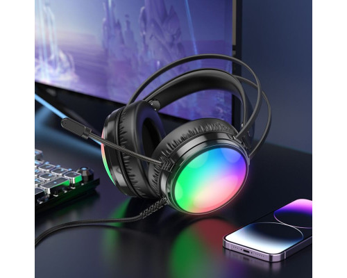 Навушники BOROFONE BO108 Flame gaming headphones Black