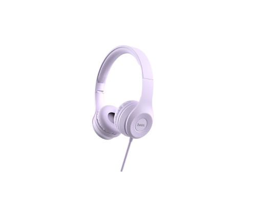 Навушники HOCO W21 Graceful charm wire control headphones Purple