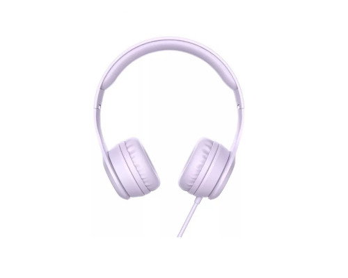 Навушники HOCO W21 Graceful charm wire control headphones Purple