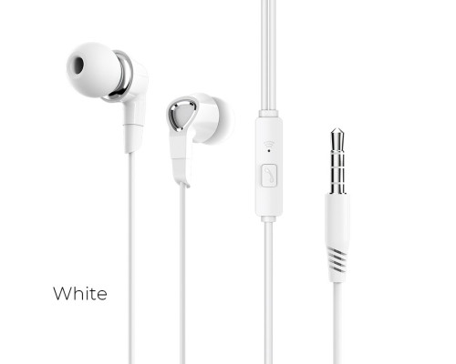 Навушники BOROFONE BM47 Dream universal earphones with mic White