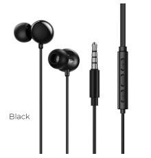 Навушники BOROFONE BM45 Sound wave wired earphones with mic 1.2m Black