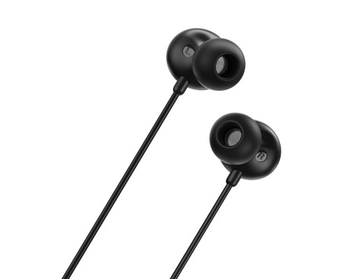 Навушники BOROFONE BM45 Sound wave wired earphones with mic 1.2m Black