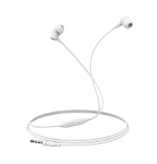 Навушники BOROFONE BM20 DasMelody earphones with mic, 3.5mm audio plug, single button control, White