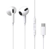 Навушники Baseus Encok Type-C lateral in-ear Wired Earphone C17 White