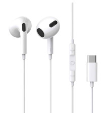 Навушники Baseus Encok Type-C lateral in-ear Wired Earphone C17 White