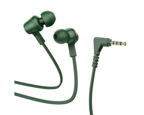 Навушники HOCO M86 Oceanic universal earphones with mic Army Green