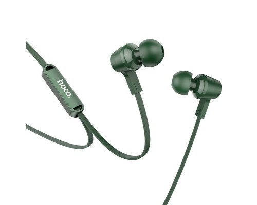 Навушники HOCO M86 Oceanic universal earphones with mic Army Green