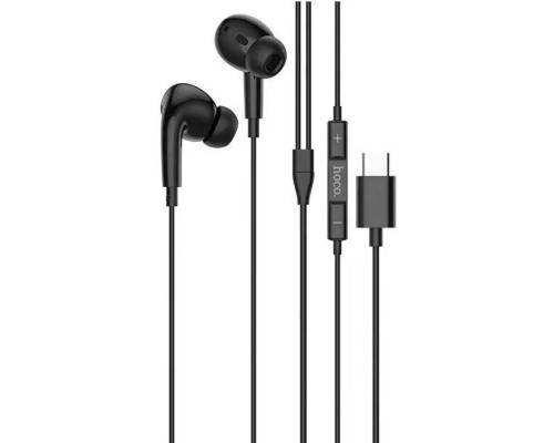 Навушники HOCO M101 Pro Crystal sound Type-C wire-controlled digital earphones with microphone Black