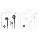 Навушники BOROFONE BM80 Magnificent Type-C wire-controlled digital earphones with microphone Black