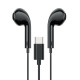 Навушники BOROFONE BM80 Magnificent Type-C wire-controlled digital earphones with microphone Black