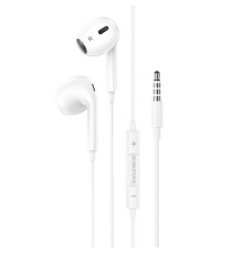 Навушники BOROFONE BM80 Max Gorgeous wire-controlled earphones with microphone White