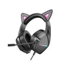 Навушники BOROFONE BO106 Cute cat ear luminous gaming headphones Phantom Cat