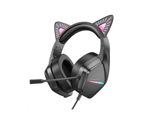 Навушники BOROFONE BO106 Cute cat ear luminous gaming headphones Phantom Cat