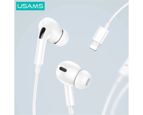 Навушники Usams US-SJ621 EP-41 MAX Lightning In-Ear Earphone 1.2m white