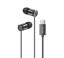 Навушники Usams EP-46 Mini Type-C In-Ear Earphone1.2m Black