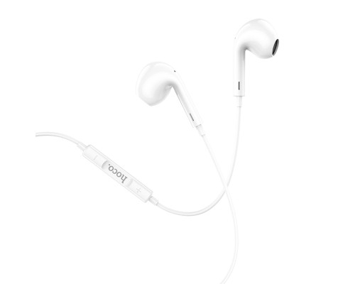 Навушники HOCO M1 Max crystal earphones for iP with mic White