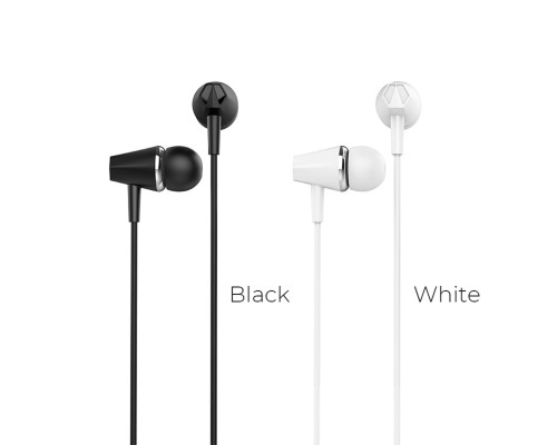 Навушники HOCO M34 honor music universal earphones with microphone White