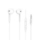 Навушники HOCO M55 Memory sound wire control earphones with mic White