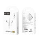 Навушники HOCO M55 Memory sound wire control earphones with mic White