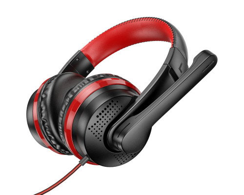 Навушники HOCO W103 Magic tour gaming headphones Red