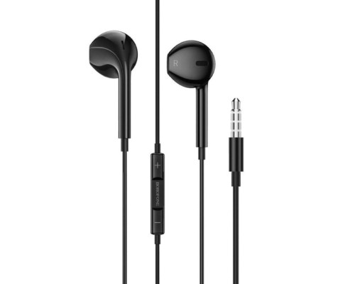 Навушники BOROFONE BM80 Magnificent wire-controlled earphones with microphone Black