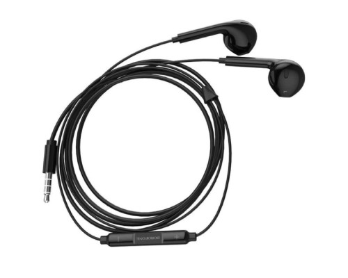 Навушники BOROFONE BM80 Magnificent wire-controlled earphones with microphone Black