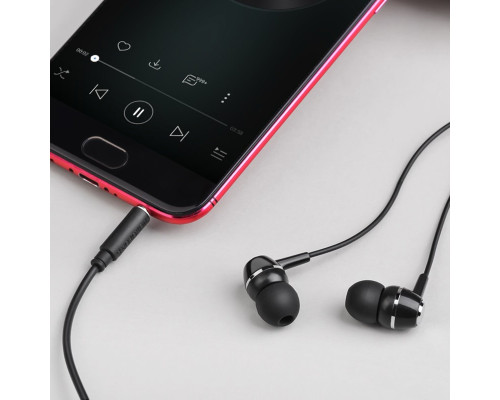 Навушники BOROFONE BM36 Acura Universal earphones with mic Black