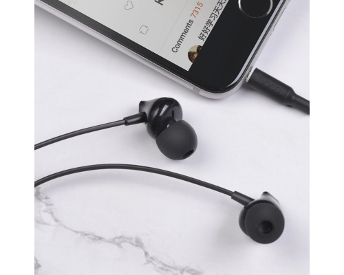 Навушники HOCO M60 Perfect sound universal earphones with mic Black