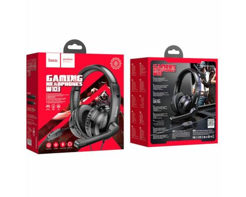 Навушники HOCO W103 Magic tour gaming headphones Black