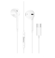 Навушники HOCO M101 Crystal joy Type-C wire-controlled digital earphones with microphone White