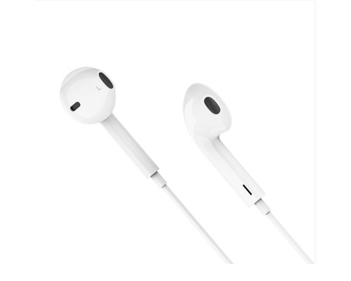 Навушники HOCO M101 Crystal joy Type-C wire-controlled digital earphones with microphone White