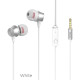 Навушники HOCO M51 Proper sound universal earphones with mic White