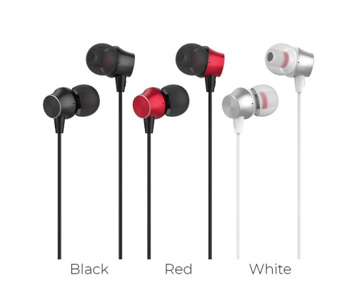 Навушники HOCO M51 Proper sound universal earphones with mic White