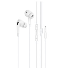 Навушники BOROFONE BM80 Pro Elegant wire-controlled earphones with microphone White