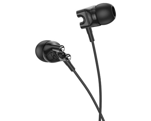 Навушники BOROFONE BM72 Majestic universal earphones with microphone Black