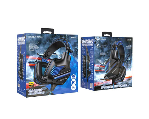 Навушники BOROFONE BO101 Racing gaming headphones Blue