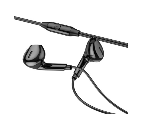 Навушники BOROFONE BM71 Light song universal earphones with mic Black