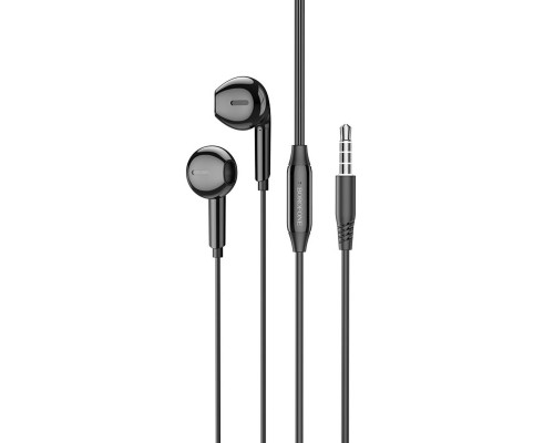 Навушники BOROFONE BM71 Light song universal earphones with mic Black