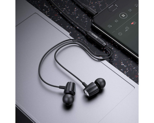 Навушники HOCO M88 Graceful universal earphones with mic Black