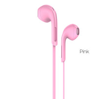 Навушники HOCO M39 Rhyme sound earphones with microphone Pink