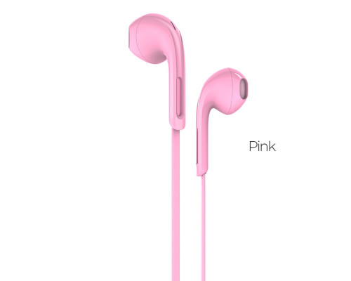 Навушники HOCO M39 Rhyme sound earphones with microphone Pink