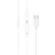 Навушники BOROFONE M80 Magnificent Type-C wire-controlled digital earphones with microphone White