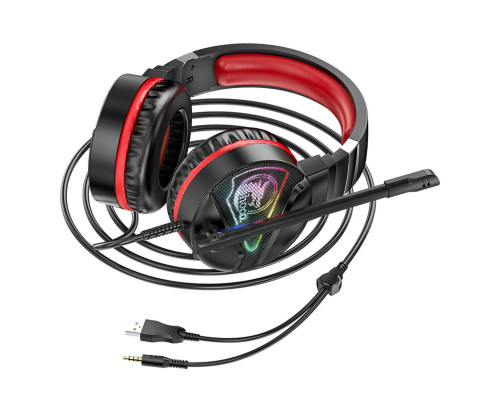 Навушники HOCO W104 Drift gaming headphones Red