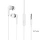 Навушники BOROFONE BM39 Refined chant universal earphones with mic White