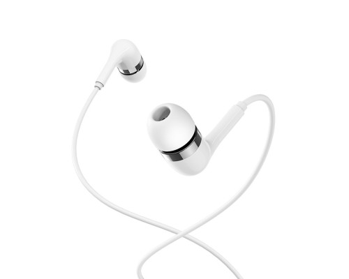 Навушники BOROFONE BM39 Refined chant universal earphones with mic White