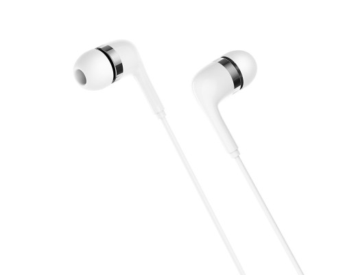 Навушники BOROFONE BM39 Refined chant universal earphones with mic White