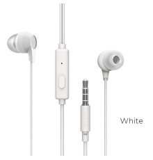 Навушники BOROFONE BM28 Tender sound universal earphones with mic White