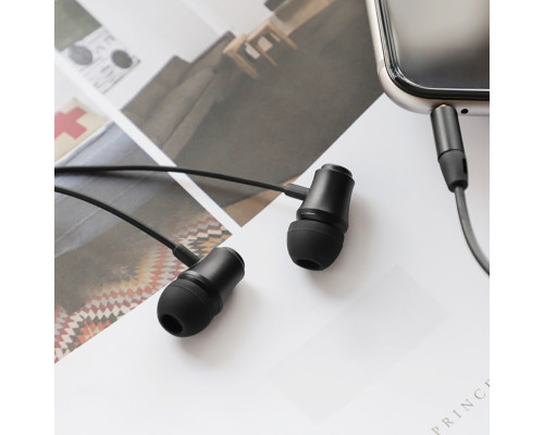 Навушники BOROFONE BM29 Sound edge universal earphones with mic Black